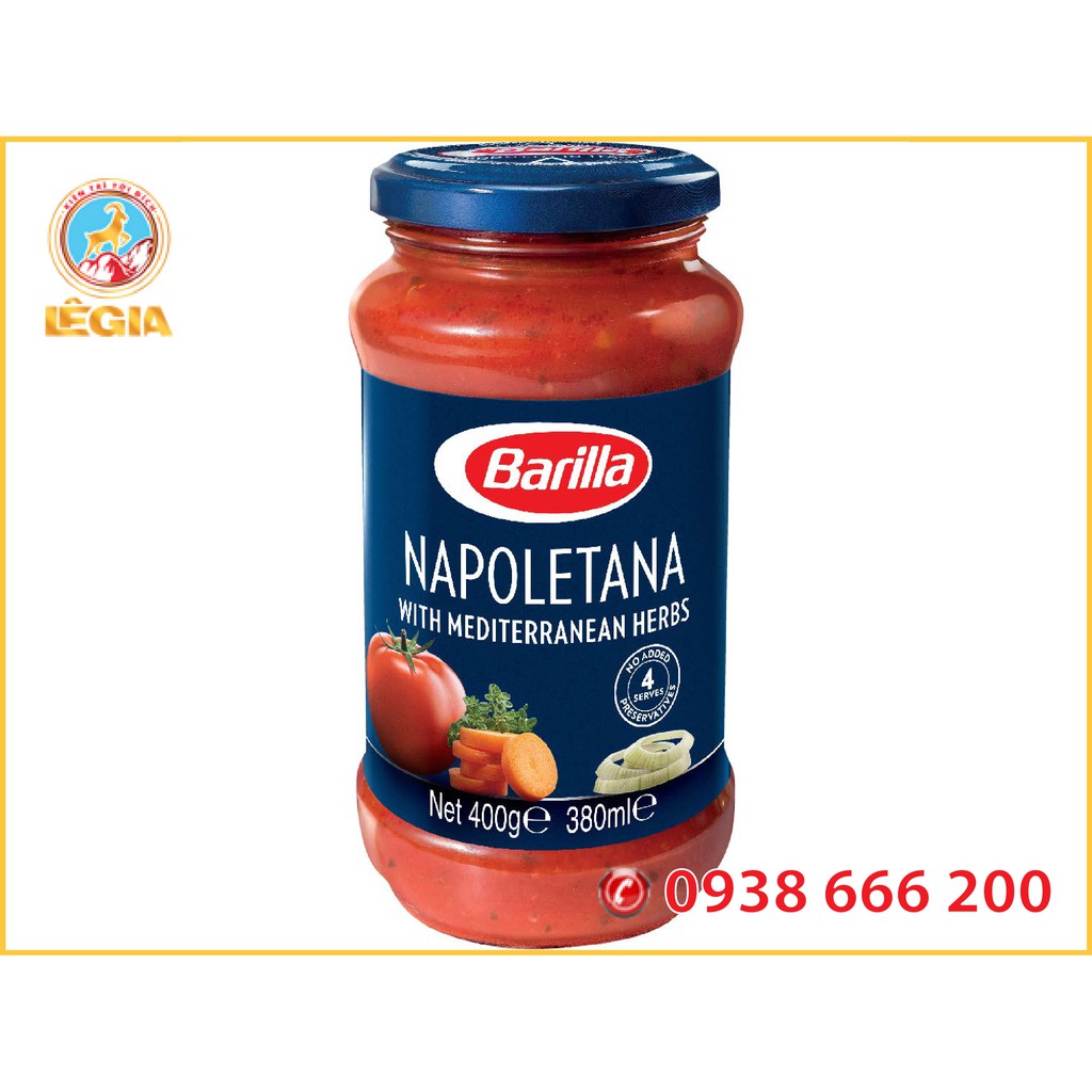 SỐT CÀ BARILLA NEW NAPOLETANA HŨ 400G