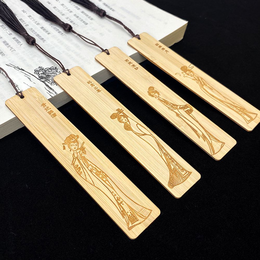 Kẹp đánh dấu sách bằng gỗ phong cách Trung Hoa cổ điển