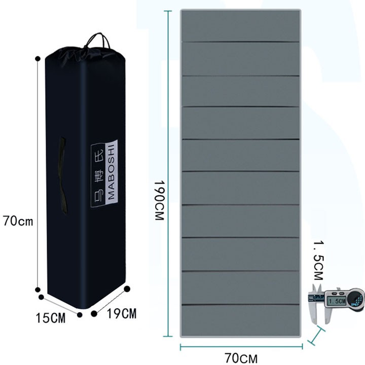 Đệm ngủ văn phòng, nệm ngủ văn phòng gấp gọn kích thước 70 x 190 cm