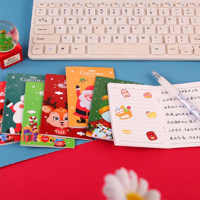 Set 10 Sổ Tay Mini Phong Cách Giáng Sinh Dành Cho Các Bé