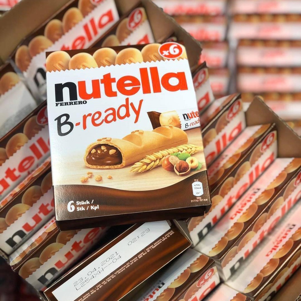 Bánh quy nhân socola hạt phỉ Nutella B-Ready hộp 132gr (6 bánh)