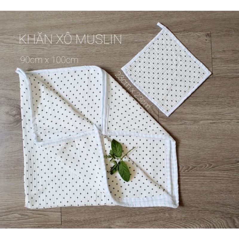 khăn tắm xô muslin