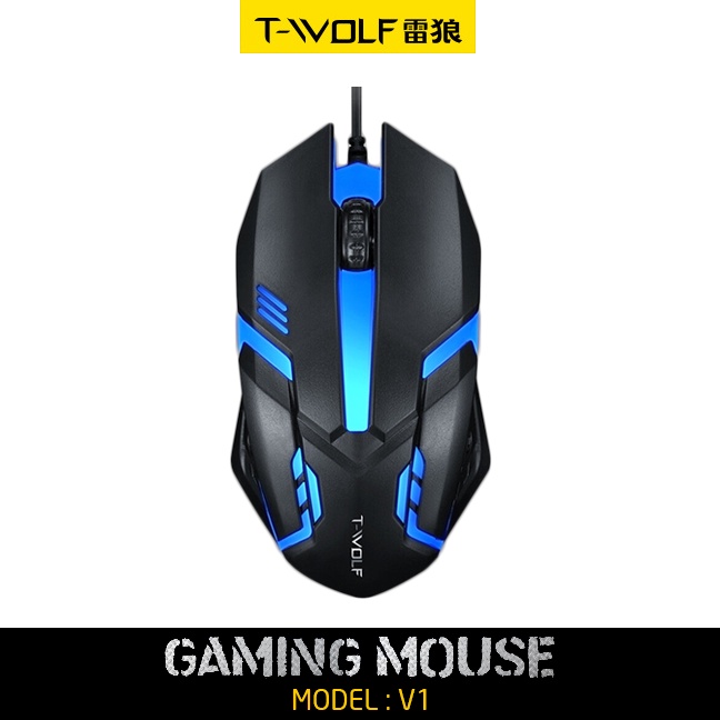 (Mới) Chuột Máy Tính Có Dây Mouse T-Wold Usb V1 Có 3 Phím Bấm - Chính Hãng Bảo Hành 1 Năm