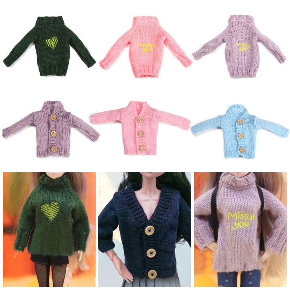Áo Sweater Dệt Kim Thủ Công Thời Trang Cho Búp Bê