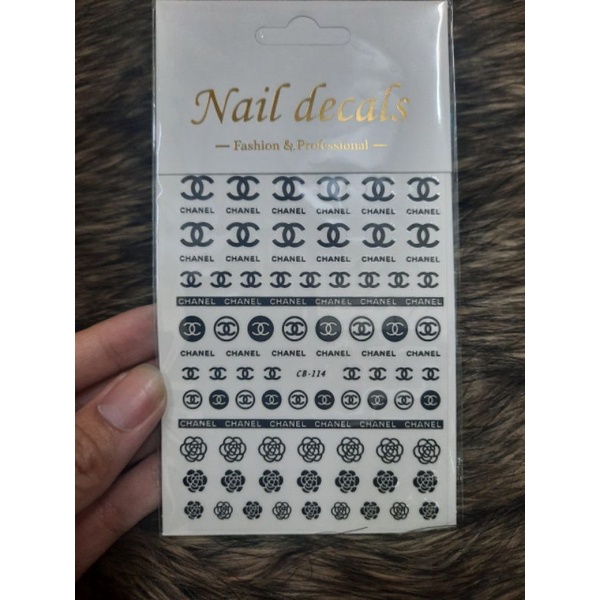 sticker dán trang trí móng nail các mẫu