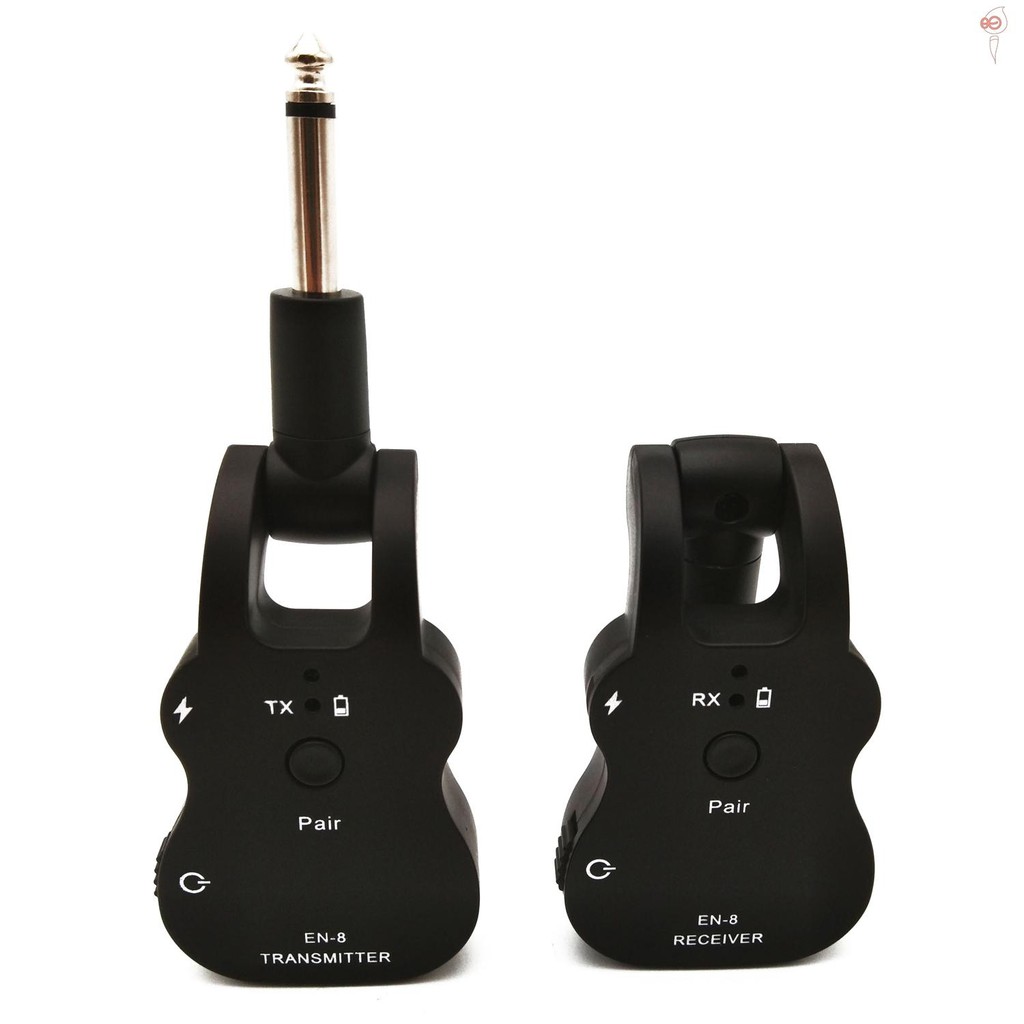 X&S UHF Wireless Audio Transmitter Receiver System USB Rechargeable Pick Up for Electric Guitar Bass Musical Instrument Accessory