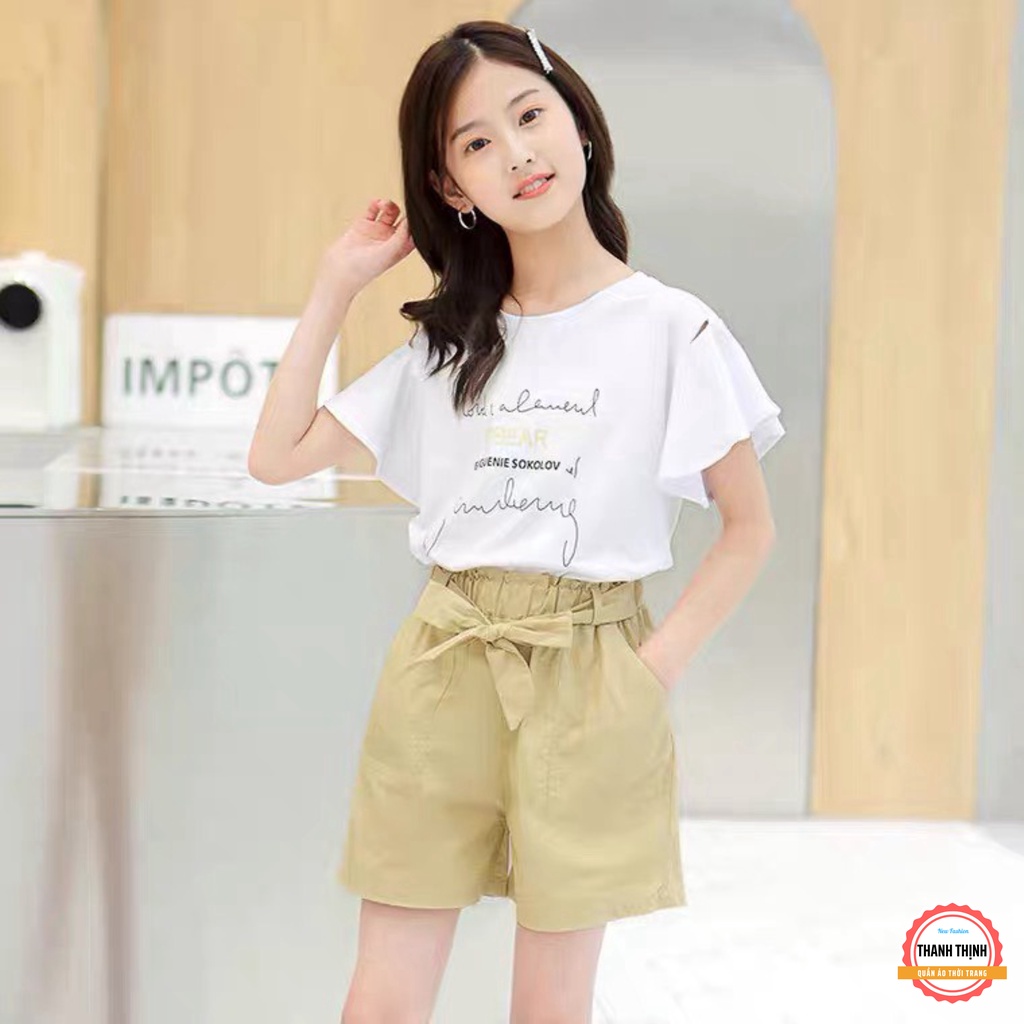 Set Bộ Đồ Cho Bé Gái Mùa Hè THANH THỊNH 18-45kg Mẫu BỘ QUẦN NƠ.