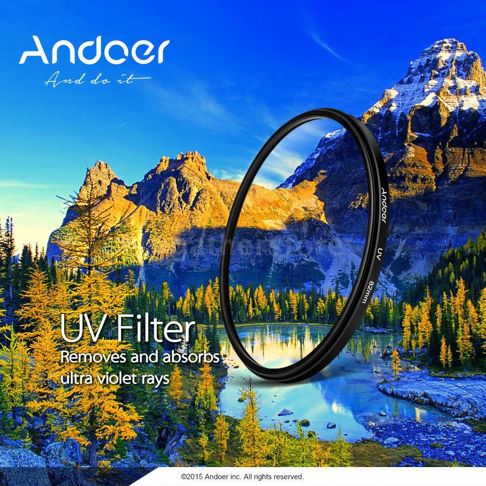 Kính lọc hiệu ứng Andoer 77mm UV+CPL+ND8 thiết kế cao cấp