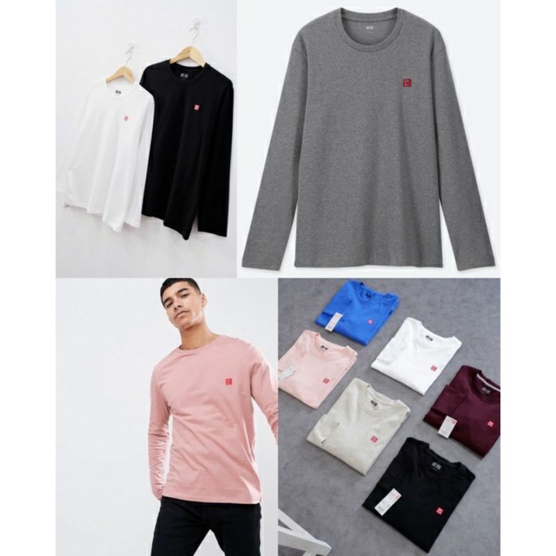 Áo Thun Nam Tay Dài Cổ Tròn Uniqlo (Unisex)