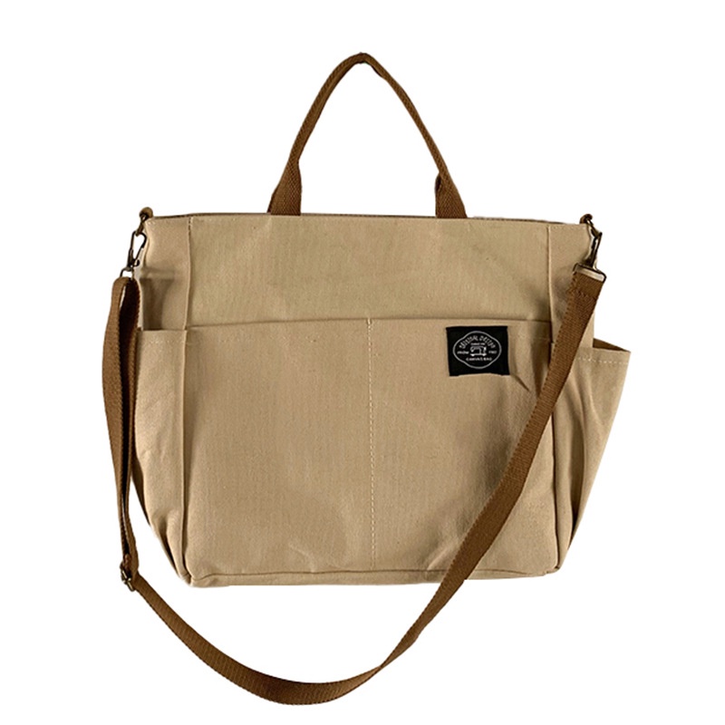 Túi Xách canvas Nhiều Ngăn Phong Cách retro Nhật Bản fp038