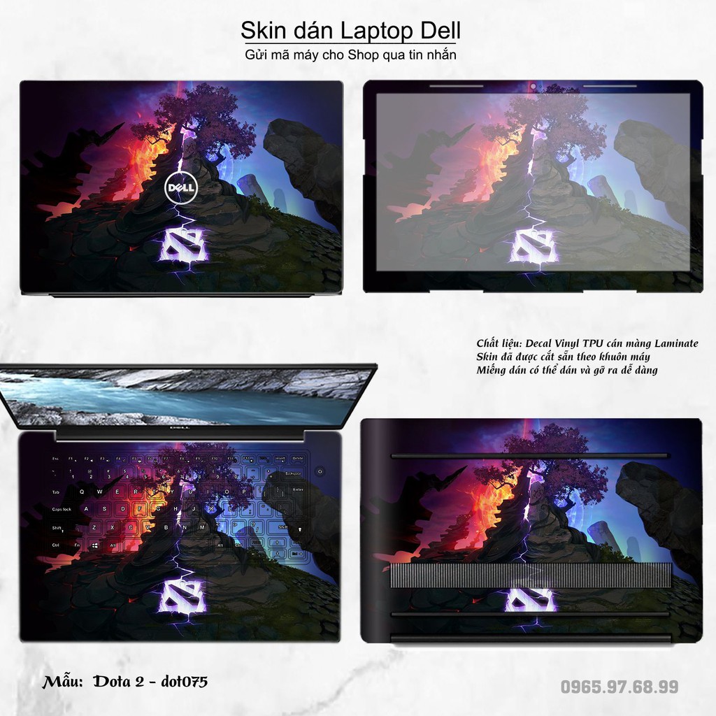 Skin dán Laptop Dell in hình Dota 2 nhiều mẫu 13 (inbox mã máy cho Shop)
