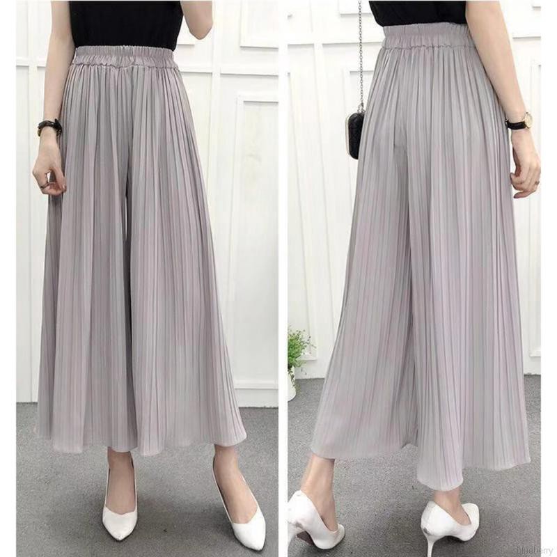 Quần ống rộng vải cotton kiểu dáng hợp thời trang cho nữ | BigBuy360 - bigbuy360.vn