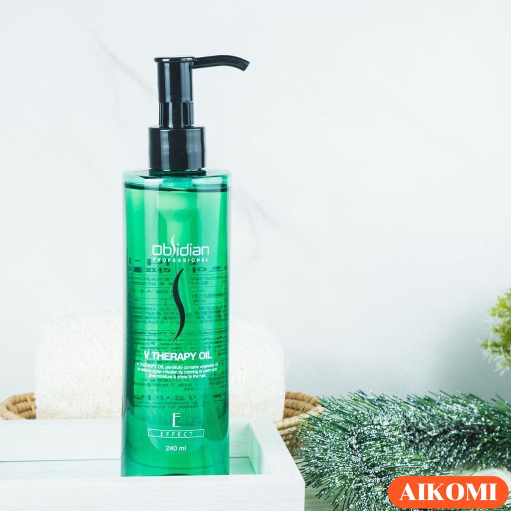 Tinh dầu dưỡng tóc và phục hồi tóc hư tổn Obsidian V Theraphy Oil 240ml Hàn Quốc