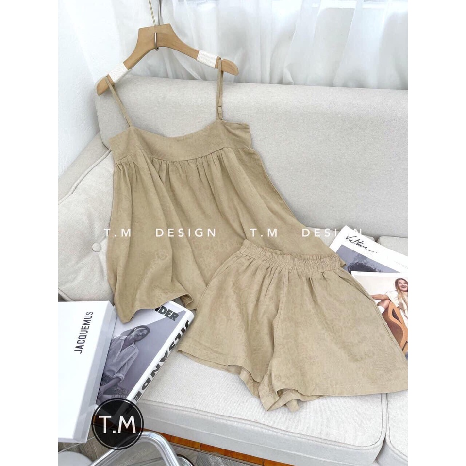 Set áo 2 dây mix quần short