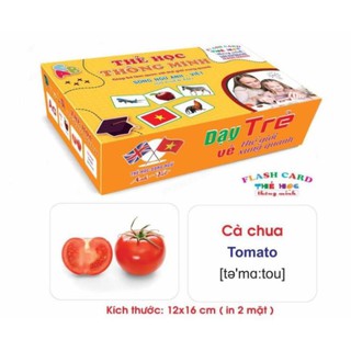 [XẢ KHO] Bộ Thẻ Học Thông Minh 18 Chủ Đề loại to song ngữ tiếng Anh loại chuẩn Glenn Doman Flashcard cho bé từ 0-6 tuổi