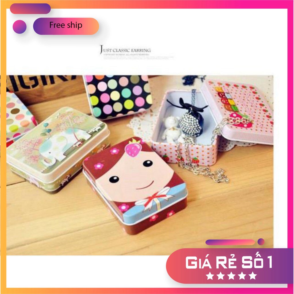 Hộp đựng trang sức, hộp phụ kiện kim loại xinh