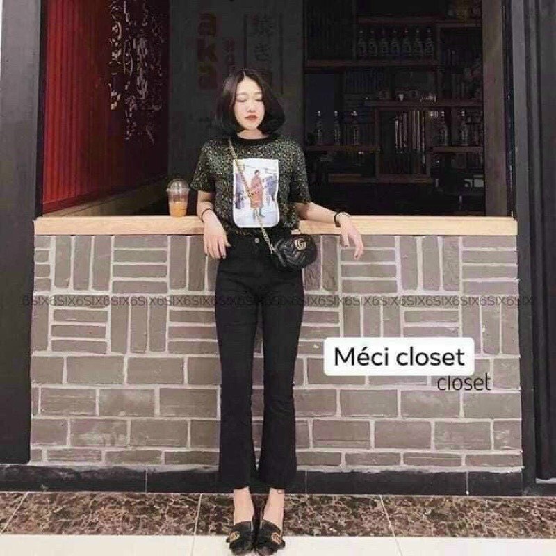 Quần kaki ống loe cực tôn dáng dễ mix đồ k