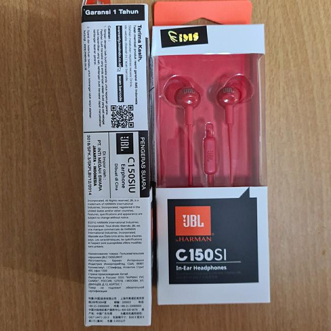 Tai Nghe Nhét Tai Jbl C150Si Có Mic Chính Hãng