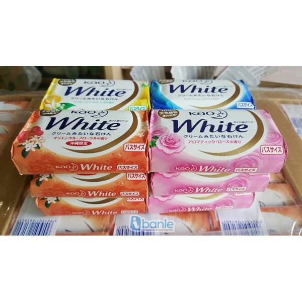 Xà Phòng  Tắm Kao White 130g Số 1 Nhật Bản *màu ngẫu nhiên*