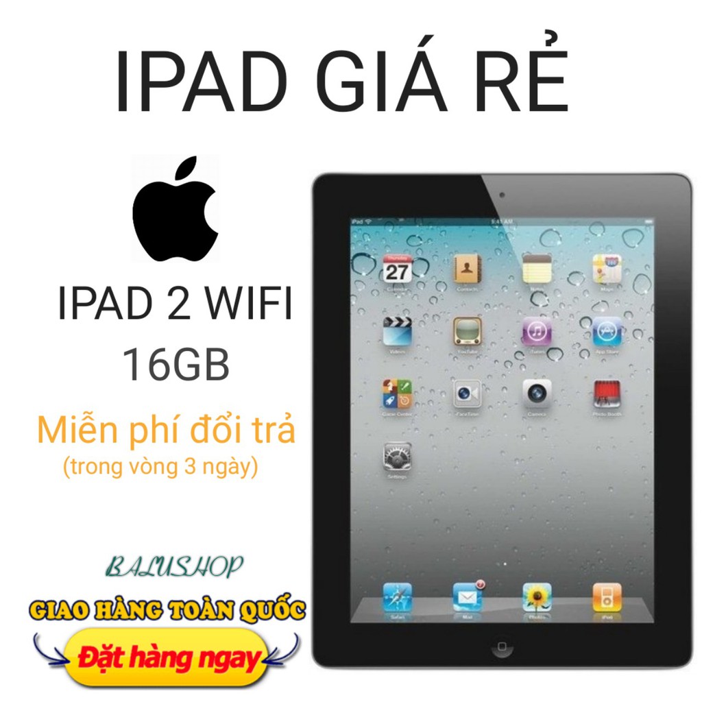 Máy tính bảng Ipad 2 wifi kèm sạc