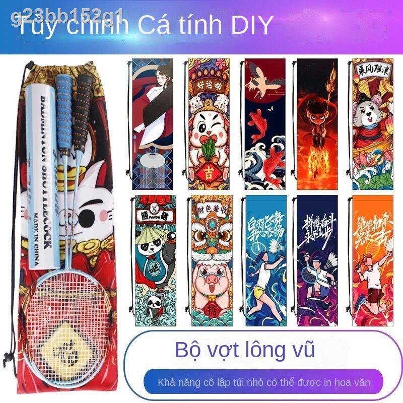 Túi đựng vợt cầu lông vải bảo vệ flannel 2 gậy 3 xách tay nam và nữ ba lô một vai trẻ em