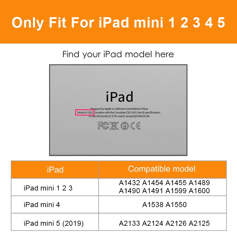 Ốp máy tính bảng trong mờ chống sốc chuyên dùng cho iPad Mini 1 2 3 4 5 (2019)