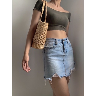 Túi lục bình oval đan thưa