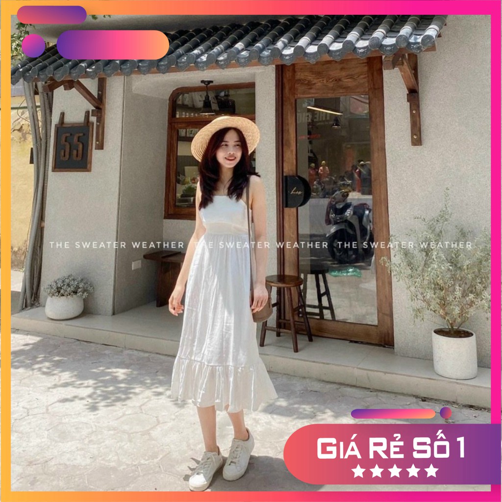 váy 2 dây đầm maxi xòe đuôi cá siêu xinh xmin.fashion | BigBuy360 - bigbuy360.vn