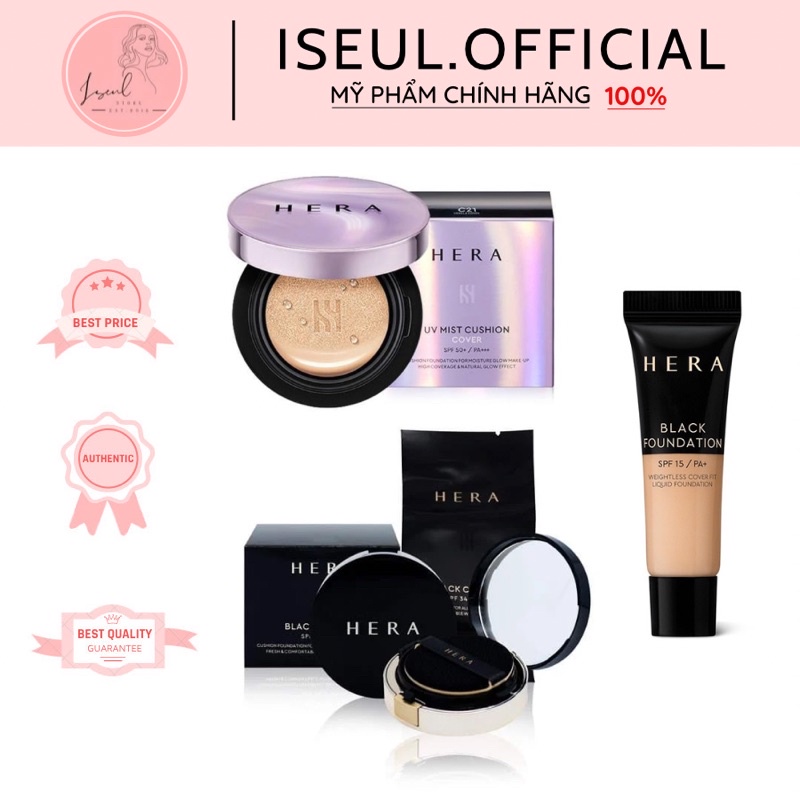 [BILL AUTH 100] Phấn Nước Hera Black Cushion / Hera UV Mist Cushion