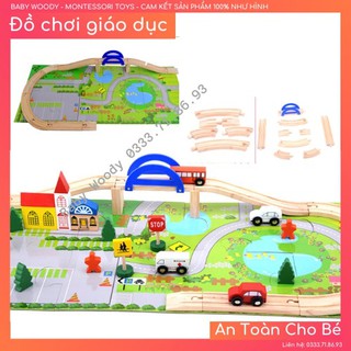 Bộ Ghép Mô Hình Thành Phố [FREESHIP] Bộ Ghép giao thông mô hình thành phố thu nhỏ cho bé