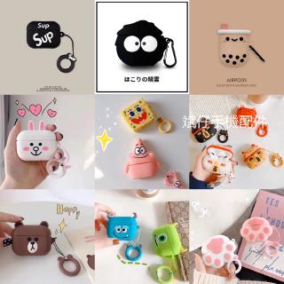 Tai nghe Bluetooth không dây Apple airpod pro Vỏ bảo vệ Phim hoạt hình Vỏ mềm mờ thế hệ thứ 3 Pikachu dễ thương