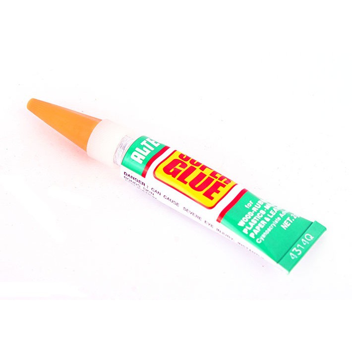 Keo dán đa năng siêu dính Super Glue Alteco tuýp 2g chuyên dùng dán giày dép, nhựa, kính, đồ da, kim loại, cao su, gỗ...