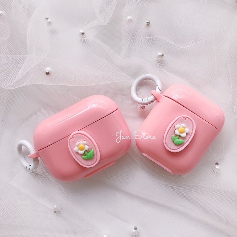 Ốp tai nghe silicon trái tim đủ dòng máy kèm móc