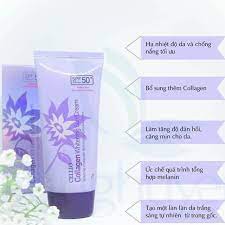 [TOP SẢN PHẨM] Kem chống nắng cellio tím Collagen Whitening Sun Cream SPF50+, PA+++ ngăn tia cực tím và lão hóa da