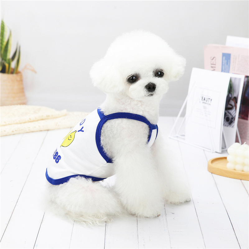 Quần áo cho chó mùa hè cho chó nhỏ Chó con dễ thương Pháp Bulldog sang trọng Quần áo cho chó Chihuahua Phim hoạt hình Trái cây Vest Phụ kiện cho chó giá rẻ