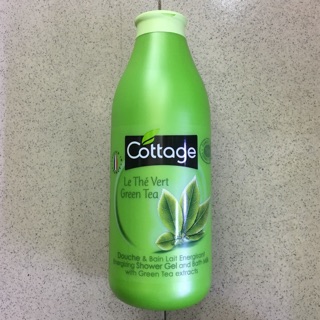 Sữa tắm cottage (trà xanh) Green tea 750ml hàng chính hãng từ pháp