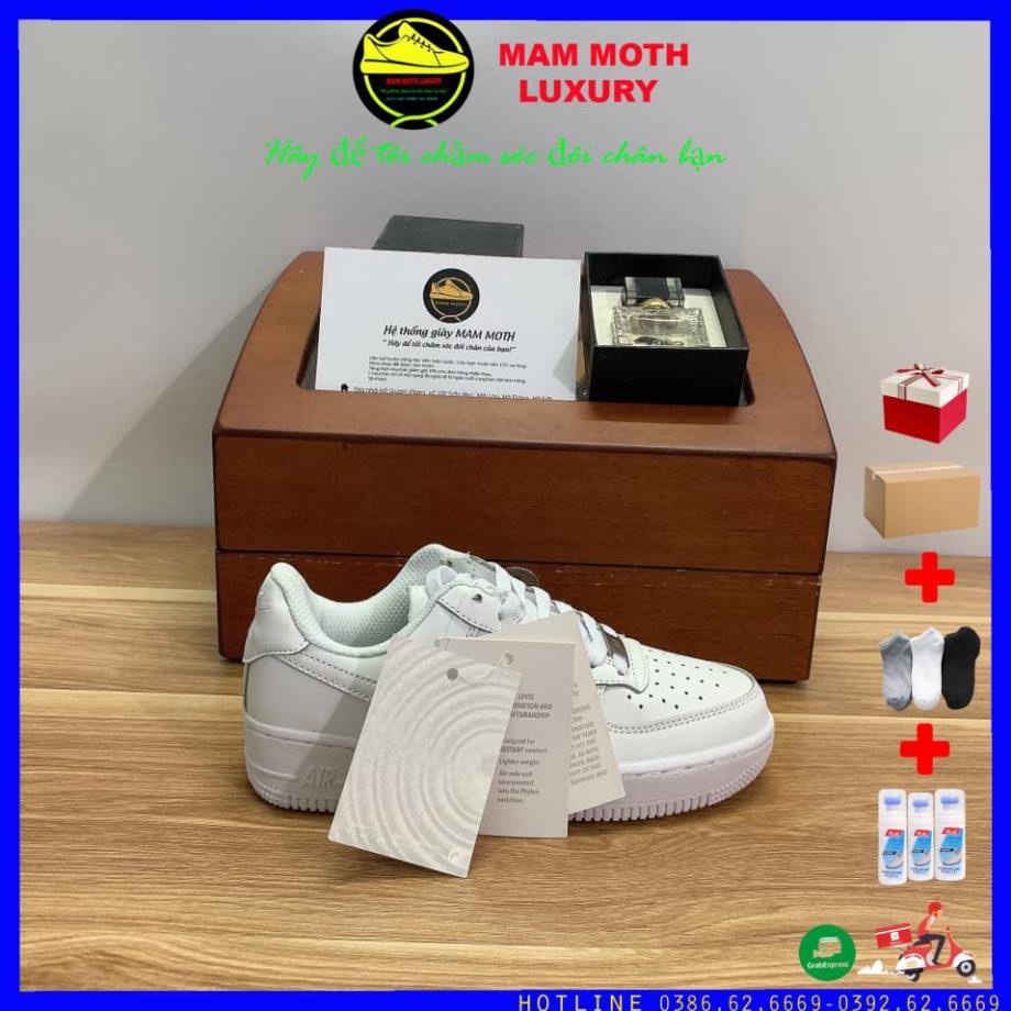 Giày af1,giày air force 1, full trắng bản trung hàng 11 cao cấp full size nam nữ