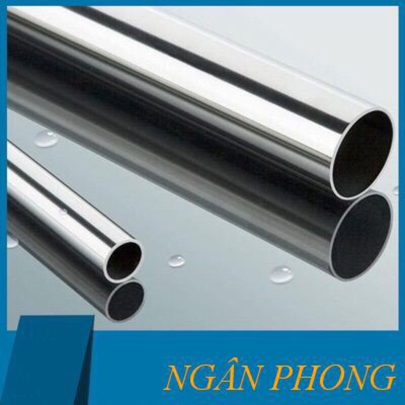 ỐNG TRÒN THÉP KHÔNG GỈ - PHI 32mm + BÁT ĐỠ