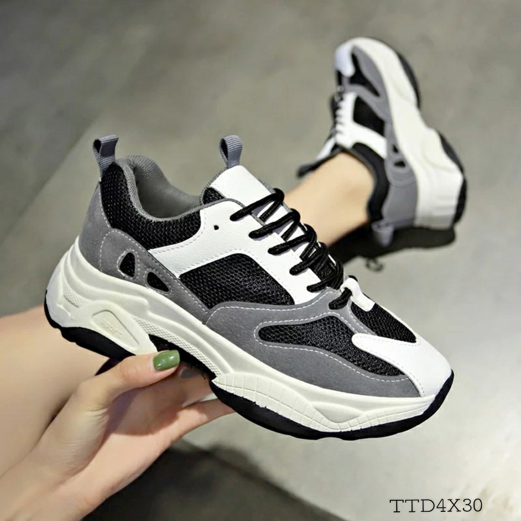 {Sales Xả Kho SLL} Giày Thể Thao Đế Khủng Pha Màu Mắt Cáo Cực Chất Hót Trend | BigBuy360 - bigbuy360.vn