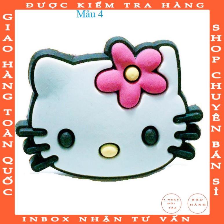 Sỉ nút gắn dép Crocs 2D siêu rẻ - Jibbitz Charm Sticker cài dép Sục, Satihu, Cá Sấu - vuqashop