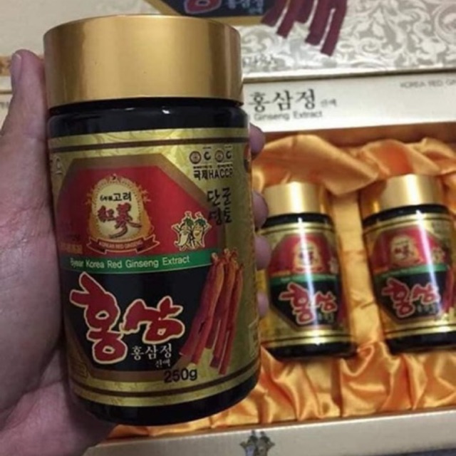 Cao hồng sâm Hàn Quốc, Lọ 250gr. Cấy nano dưỡng trắng da, mờ thâm nám