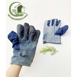 Găng tay vải dày, bao tay cho nhà bếp chịu nhiệt, chống nóng và bảo hộ lao động - giao màu ngẫu nhiên