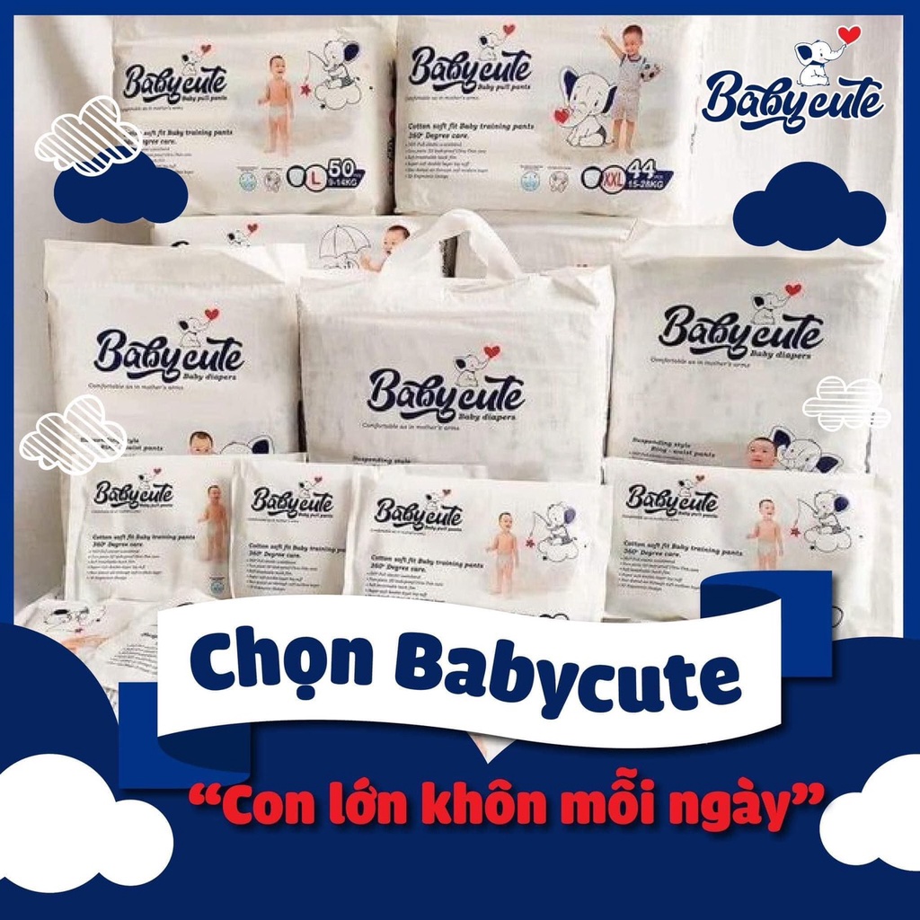 Bỉm Baby Cute Size Dán/Quần  mềm mỏng thấm hút siêu tốt
