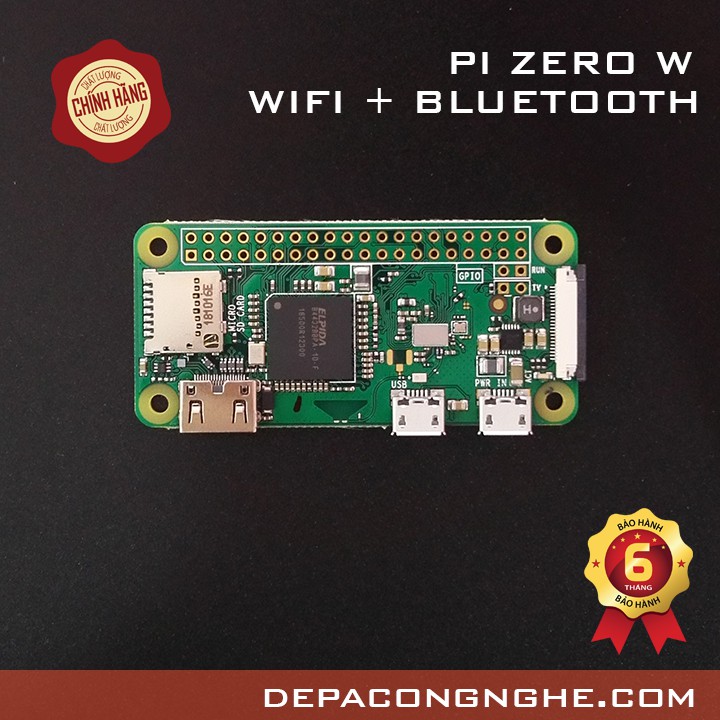 Máy tính nhúng Mini Raspberry Pi Zero W (Chính hãng)