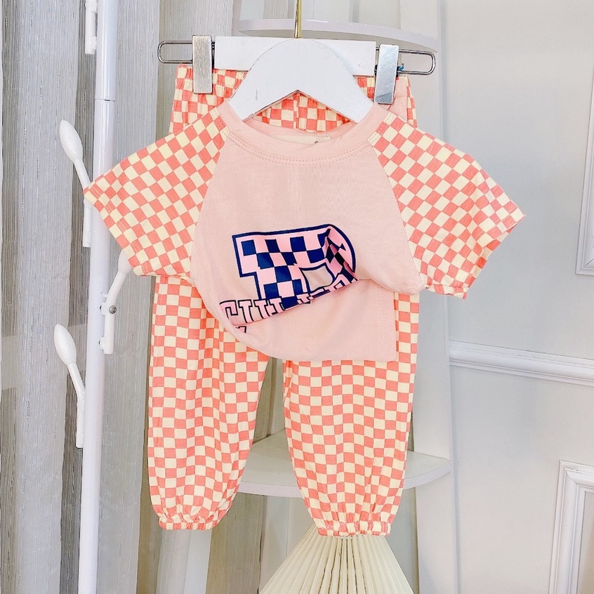 Bộ Áo Cộc Quần Dài Form Alibaba Đáng Yêu Cho bé - Minky Mom Chất Thun Lạnh Mềm Mịn