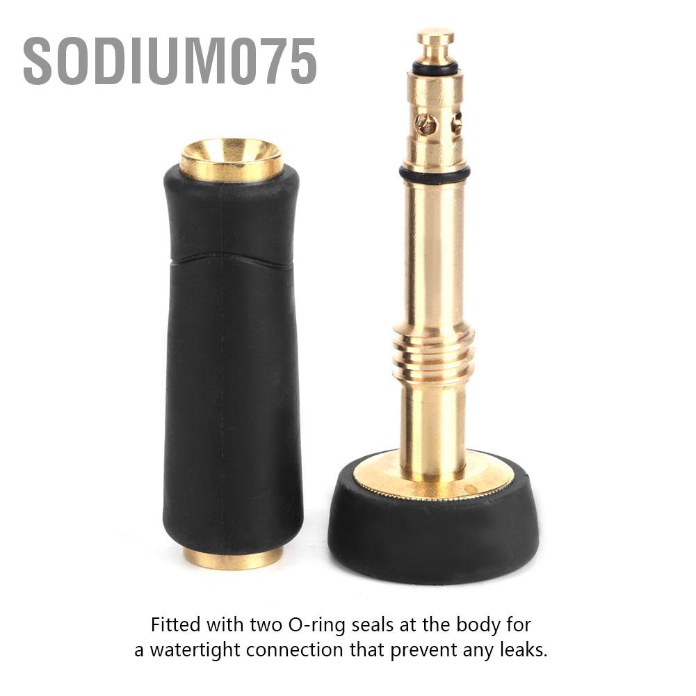 Sodium075 Spray Hose Nozzle Adjustable Brass Head Garden Water Sprayers Fittings