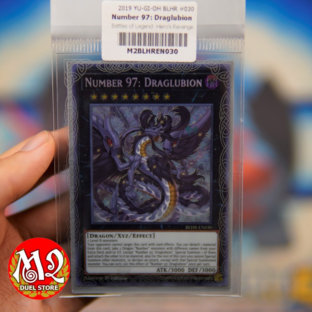 Thẻ bài đồ chơi Yugioh Number 97: Draglubion-Secret Rare -  Bảo quản M2SCCQ-LITE