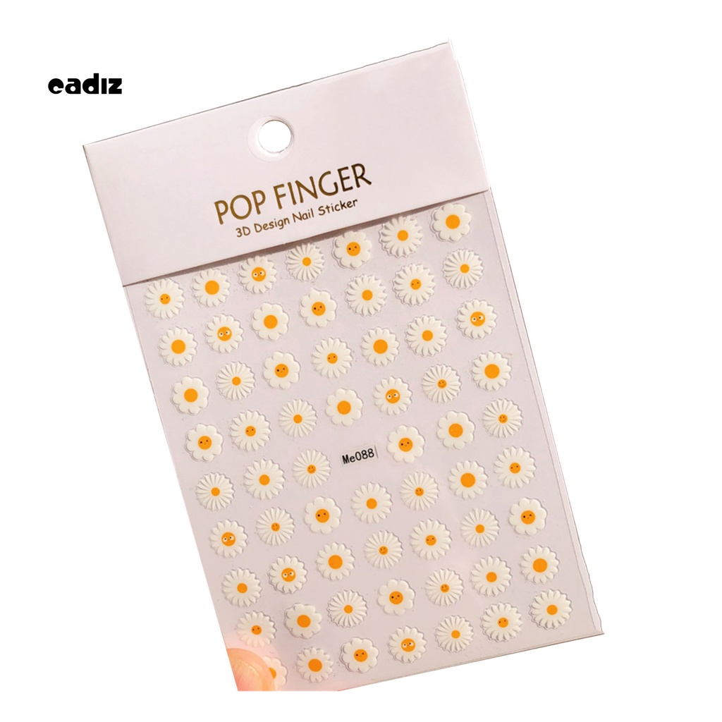 Miếng Dán Trang Trí Móng Tay Họa Tiết Hoa Nhiều Màu Sắc Thời Trang Mùa Hè Dành Cho Nữ