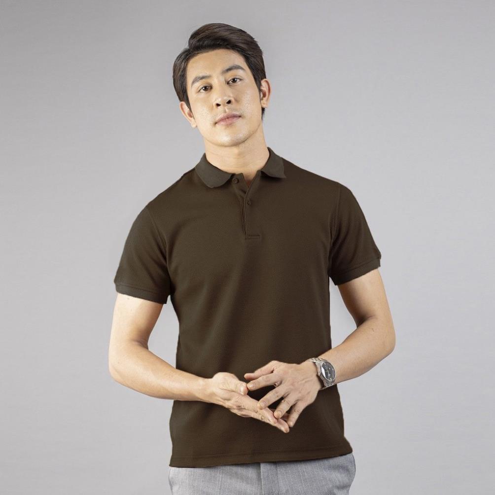 Áo polo nam cao cấp xuất khẩu vải kẻ chéo co giãn đứng dáng form ôm lịch lãm PL23 - Leo Vatino -pi9