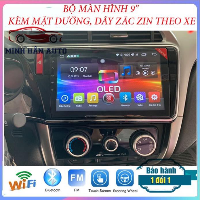 Màn hình dvd android 10.  cho xe HONDA CITY 2016- 2019 cao cấp, màn hình xe city 2017, 2018